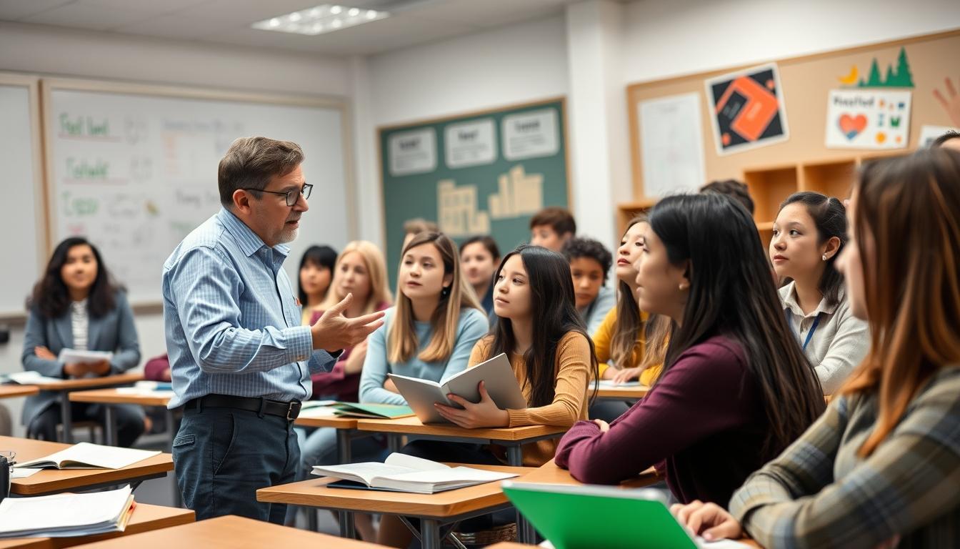 Students working in research laboratory