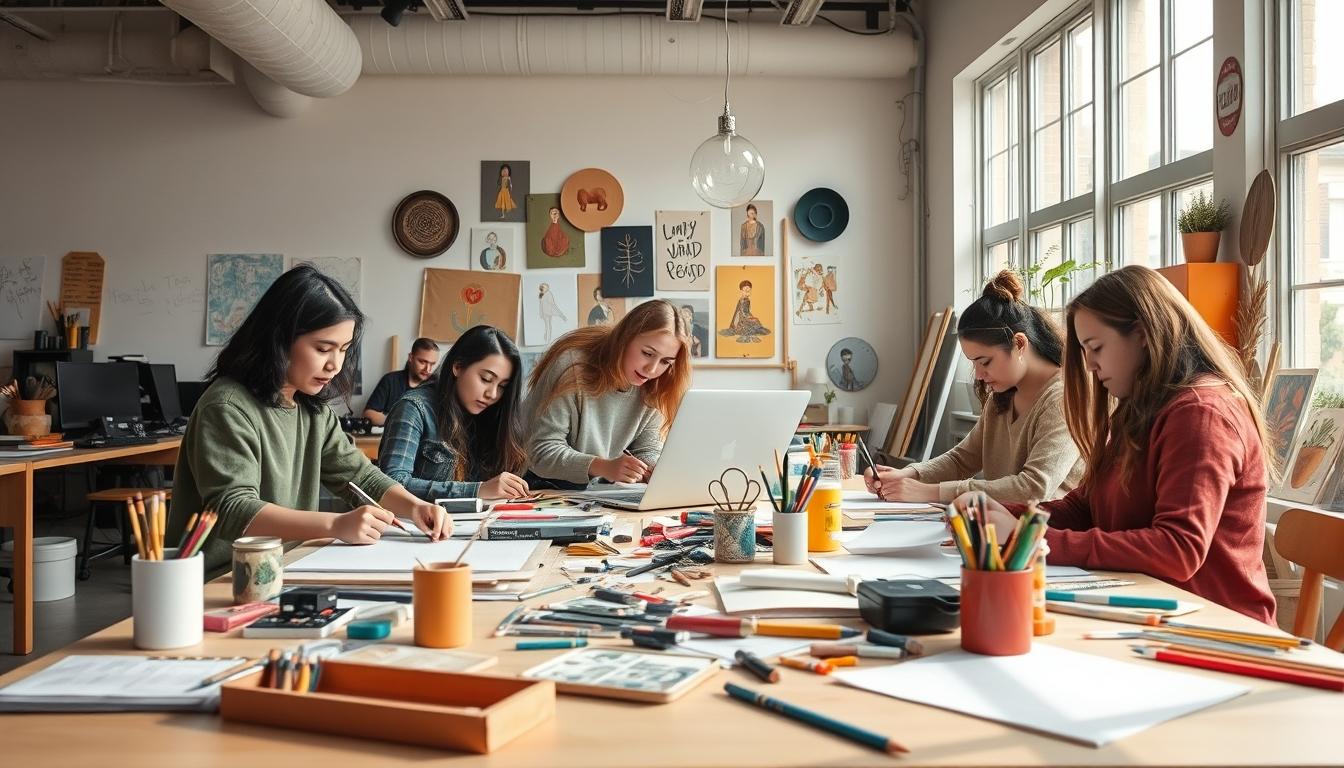 Structured study materials and learning resources on a desk
