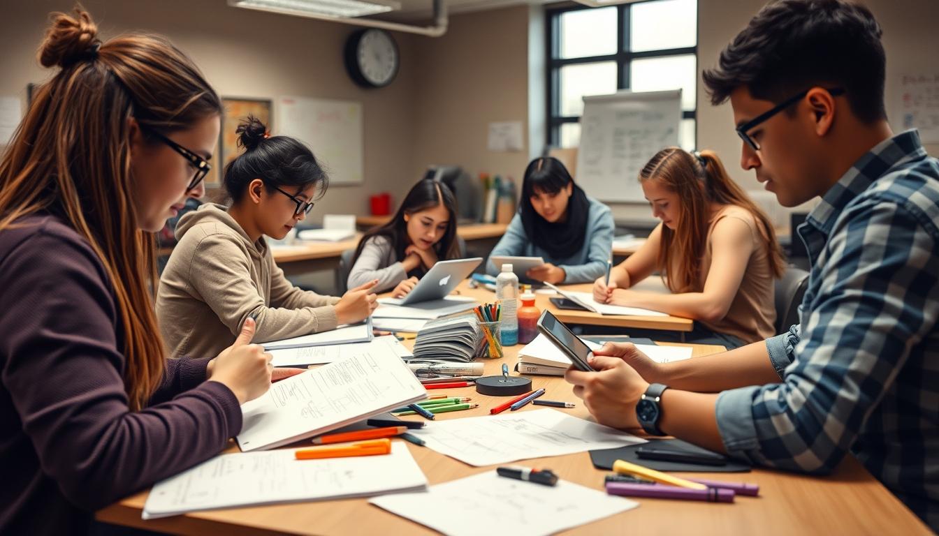 Digital learning platform with online study materials