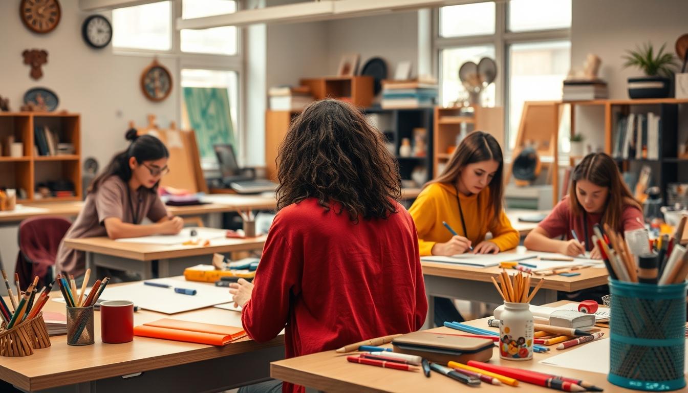 Modern university campus for students